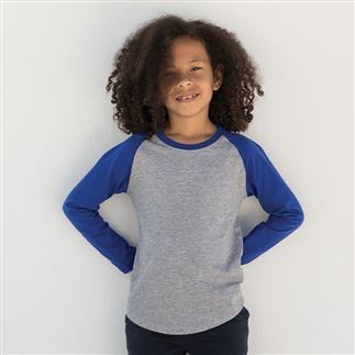 Kids long sleeve baseball T