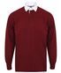 Deep Burgundy/White