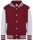 Burgundy/Heather Grey