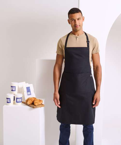 Cotton bib apron, organic and Fairtrade certified