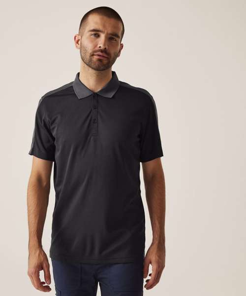Contrast wicking polo