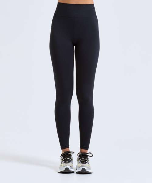 Women's TriDri® seamless "3D fit" multi-sport sculpt solid colour leggings